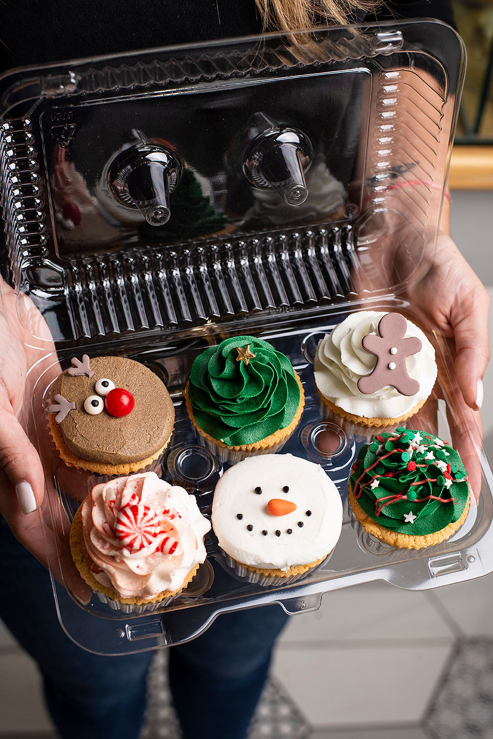 Caja de 6 cupcakes – navideños – Sugar Bakers