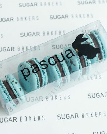 Macarons de chocolate de huevitos de pascua