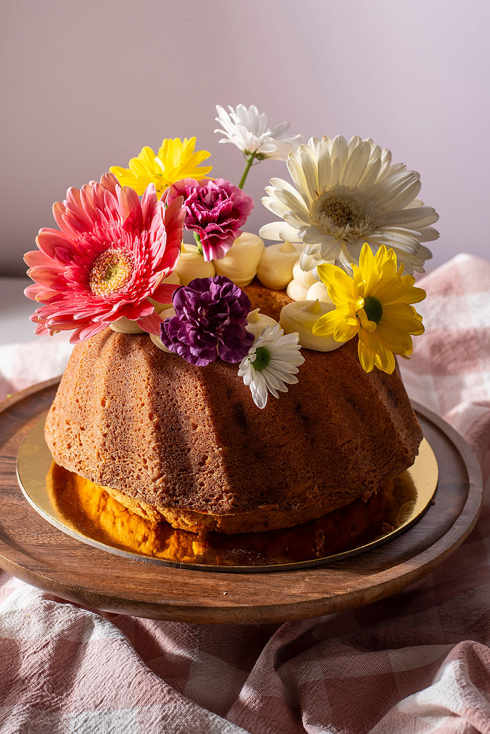 Queque de vainilla decorado (sin relleno)