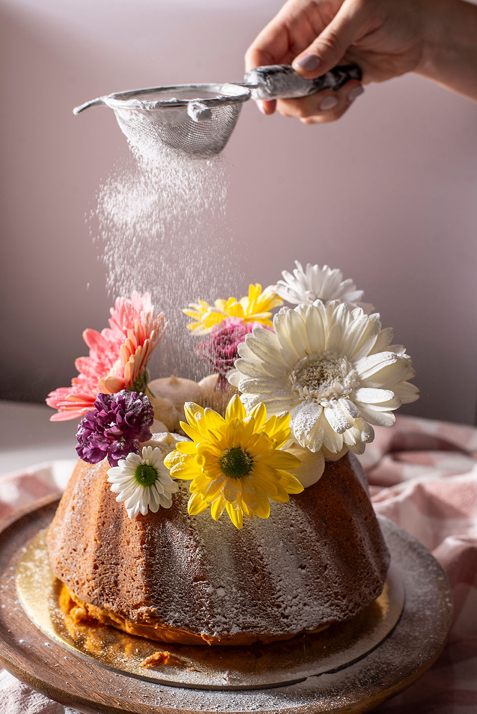 Queque de vainilla decorado (sin relleno)