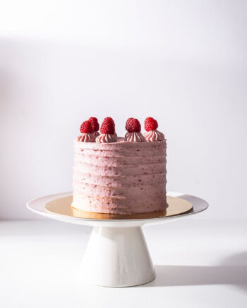 QUEQUE DE FRAMBUESA Y PISTACHO