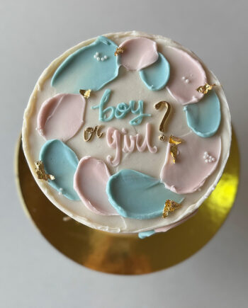 Gender Reveal Cake