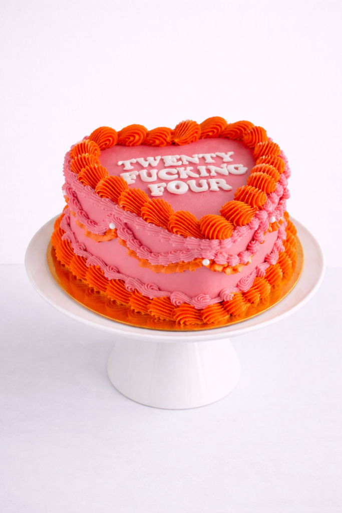 Cake de Corazón Vintage