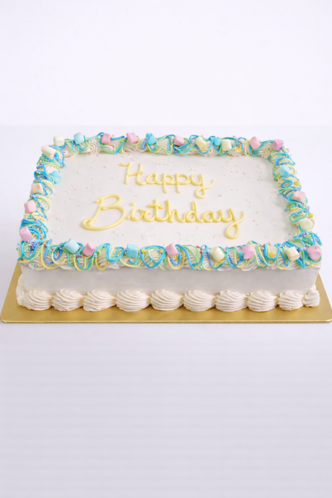 Cake rectangular en buttercream