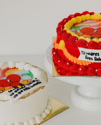 Vintage cake con imagen