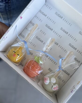 Caja de 3 Brownie pops de pascua