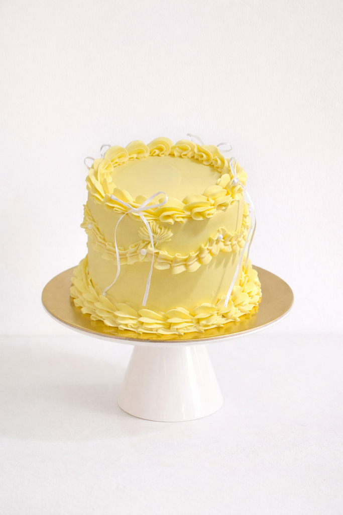 Vintage cake con lazos