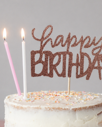 Cake topper HAPPY BIRTHDAY